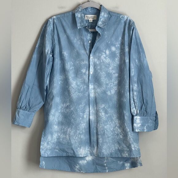 NILI LOTAN Ambrose Tunic Poplin Blouse Size XS or Small - Picture 4 of 11